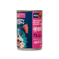 BEEFY BUFFY Kawałki w sosie z wołowiną | dla dorosłych psów | 415 g – Image 2