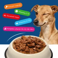 BEEFY BUFFY Zestaw Kawałki w sosie z kurczakiem | dla dorosłych psów | 415g – Image 5