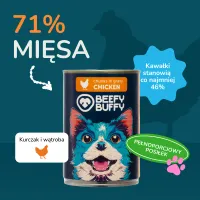BEEFY BUFFY Zestaw Kawałki w sosie z kurczakiem | dla dorosłych psów | 415g – Image 6