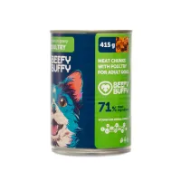 BEEFY BUFFY Kawałki w sosie z drobiem | dla dorosłych psów | 415 g – Image 2