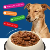 BEEFY BUFFY Kawałki w sosie z drobiem | dla dorosłych psów | 415 g – Image 4