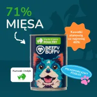 BEEFY BUFFY Kawałki w sosie z drobiem | dla dorosłych psów | 415 g – Image 5