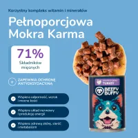 BEEFY BUFFY Zestaw Kawałki w sosie z indykiem | dla dorosłych psów | 415g – Image 8