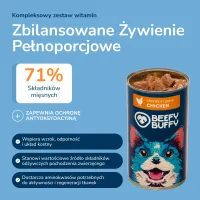 BEEFY BUFFY Kawałki w sosie z kurczakiem | dla dorosłych psów | 1240 g – Image 8