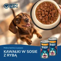 BEEFY BUFFY Kawałki w sosie z kurczakiem | dla dorosłych psów | 1240 g – Image 7