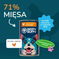 BEEFY BUFFY Kawałki w sosie z kurczakiem | dla dorosłych psów | 1240 g – Image 5