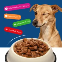 BEEFY BUFFY Kawałki w sosie z drobiem | dla dorosłych psów | 1240 g – Image 7