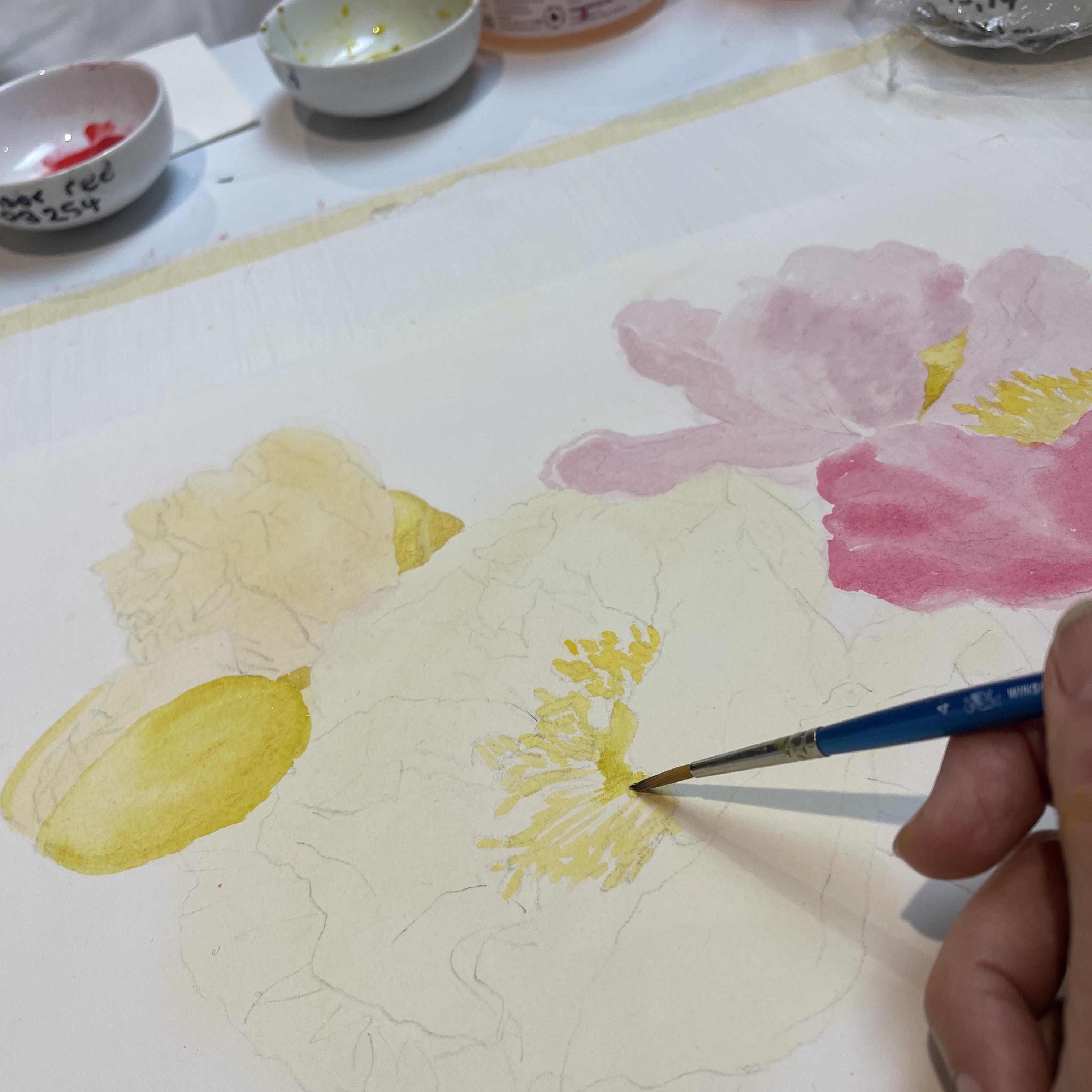 Go with the Flow: Iceland Poppies Intermediate Watercolour Course – Image 2
