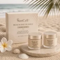 SunCell+ Beach Day Bundle - Glow + Pure 2 oz – Image 1
