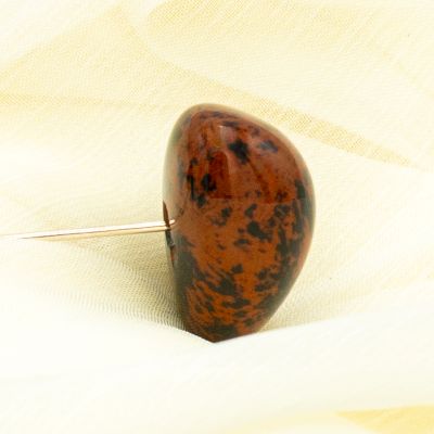 IGNIS PROFUNDUS – Spilla in Argento 925 con Ossidiana Mogano – 5 cm – Image 2