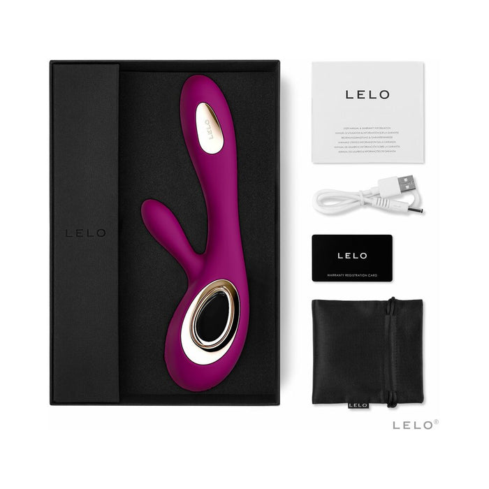 LELO SORAYA WAVE Rechargeable Rabbit Vibrator Deep Rose – Image 1
