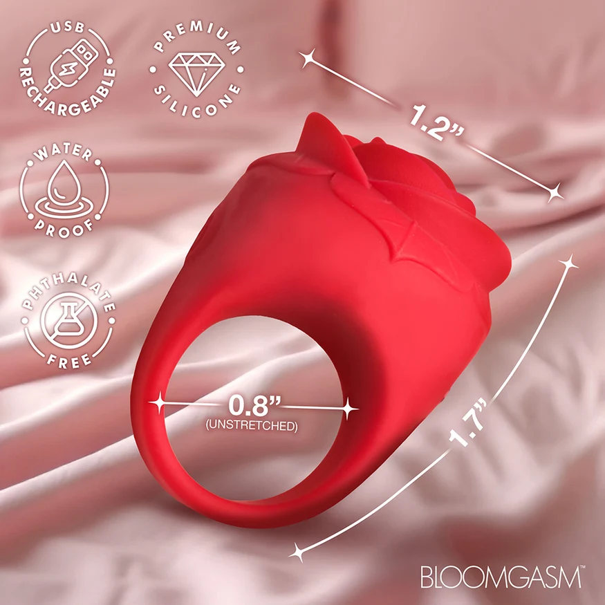 Bloomgasm Rose Ring Discreet Finger Vibrator – Image 3