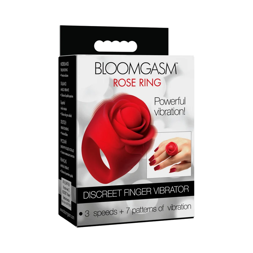 Bloomgasm Rose Ring Discreet Finger Vibrator – Image 1