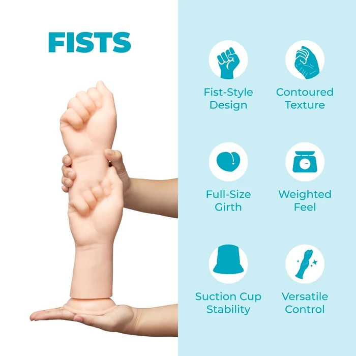 b-Vibe Fists 14.5 in. Fist-Style Realistic Dildo with Suction Cup – Image 3