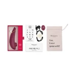 Womanizer Premium 2 Rechargeable Silicone Luxurious Pleasure Air Clitoral Stimulator Bordeaux – Image 2