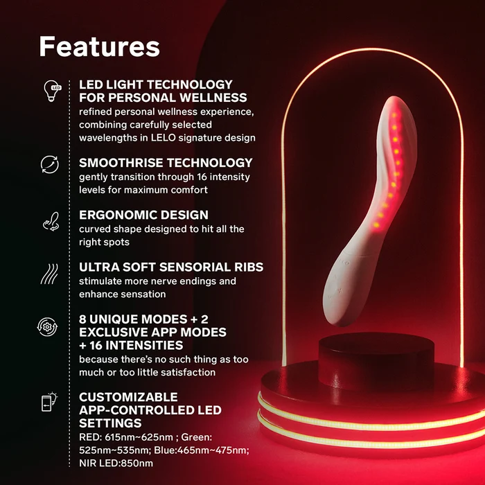 LELO Mona Spectra Massager Light Pink – Image 4