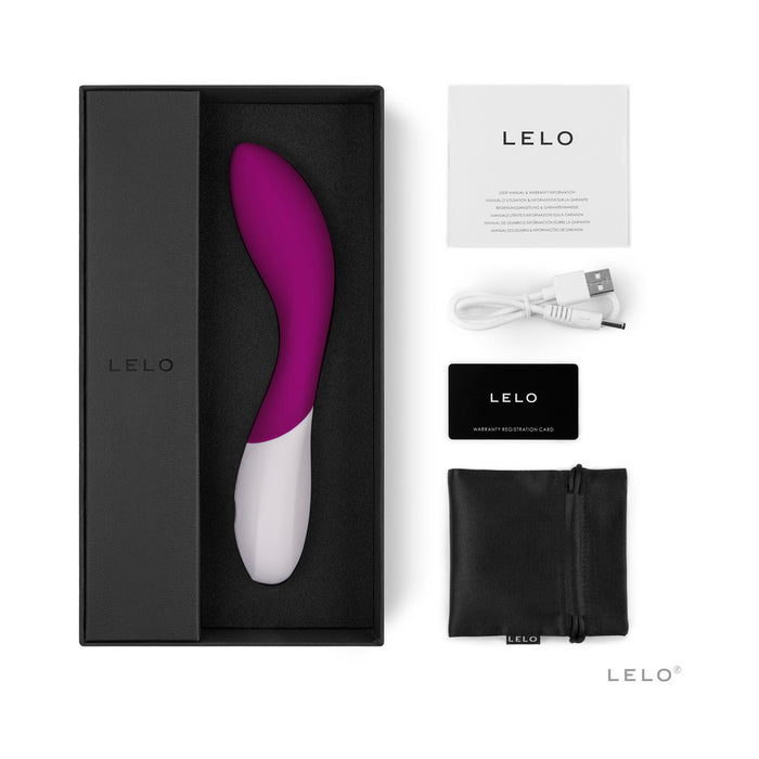 LELO MONA WAVE Rechargeable G-Spot Vibrator Deep Rose – Image 1