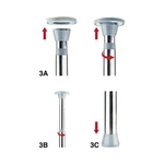 Ouch! Fully Adjustable Dance Pole Silver – Image 3