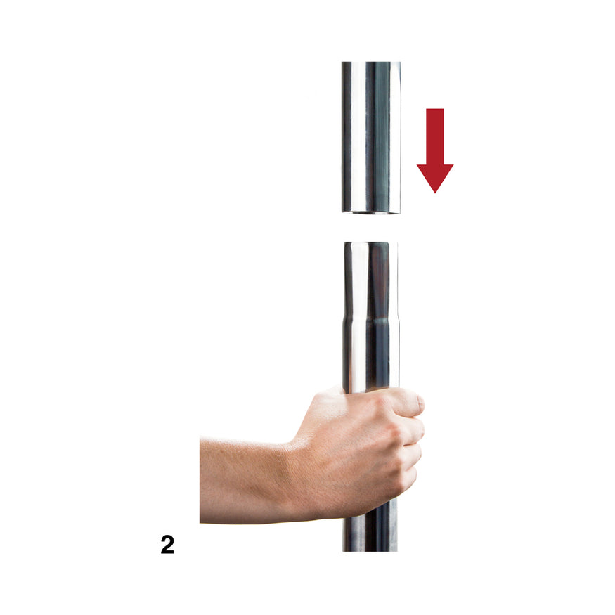 Ouch! Fully Adjustable Dance Pole Silver – Image 5