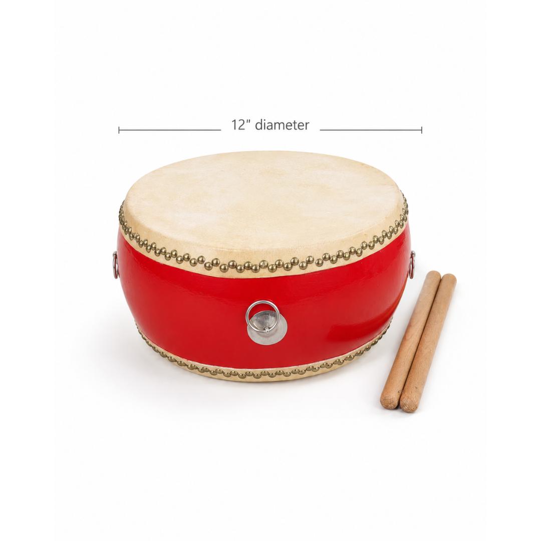 12" Lion Dance Kids Training Drum – Image 2