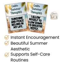 Calm Summer Thoughts Printable Affirmation Cards – Image 2