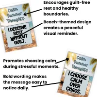 Calm Summer Thoughts Printable Affirmation Cards – Image 4