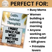 Calm Summer Thoughts Printable Affirmation Cards – Image 6