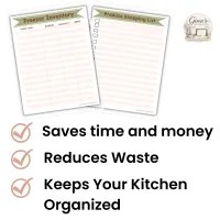 Pantry and Freezer Inventory Printable with Shopping List – Image 2