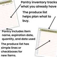 Pantry and Freezer Inventory Printable with Shopping List – Image 5