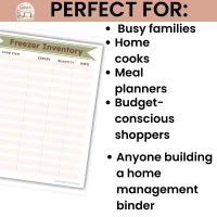 Pantry and Freezer Inventory Printable with Shopping List – Image 6