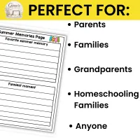 Family Summer Bucket List Printable | Summer Activity Planner & Memory Keeper – Image 6