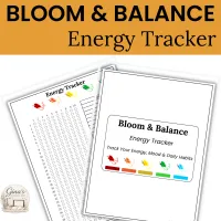 Bloom & Balance Energy Tracker  – Image 1