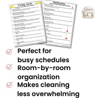 10 Minute Tidy Checklist | Simple Cleaning Routine Printable – Image 2
