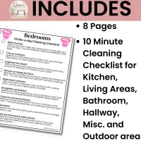 10 Minute Tidy Checklist | Simple Cleaning Routine Printable – Image 3