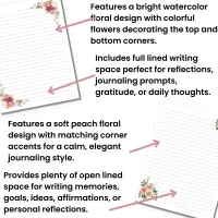 Printable Reflection Journal | Floral Self Care Journal Pages – Image 4