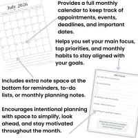 Q3 Planner Without the Chaos | Printable Quarterly Planner for Goal Setting & Productivity – Image 5