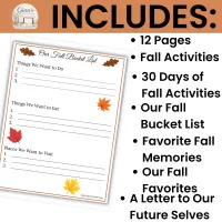 Fall Memories Keepsake | Autumn Activities & Memory Journal – Image 3