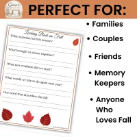 Fall Memories Keepsake | Autumn Activities & Memory Journal – Image 6