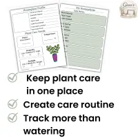 Houseplant Care Planner Printable Plant Care & Tracking Journal – Image 2