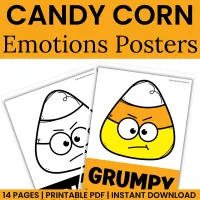 Candy Corn Emotions Posters | Fall Feelings SEL Classroom Decor & Visuals – Image 1