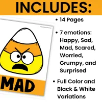 Candy Corn Emotions Posters | Fall Feelings SEL Classroom Decor & Visuals – Image 3