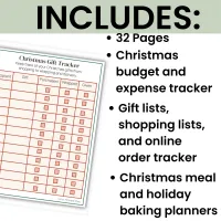 Christmas Planner Printable | Holiday Budget, Gifts & More – Image 3