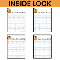 Pumpkin Number Tracing 0-10 Worksheets  – Image 4