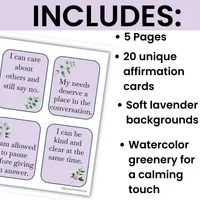 Healthy Boundaries Affirmation Cards – Image 3