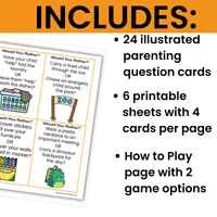Would You Rather? Parenting Edition Printable Card Game – Image 3