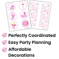 Baby Shower Party Kit for Girls | Printable Decorations & Games – Image 2