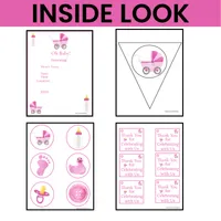Baby Shower Party Kit for Girls | Printable Decorations & Games – Image 4