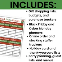 Holiday Planner Printable | Christmas Organizer & Checklists – Image 3