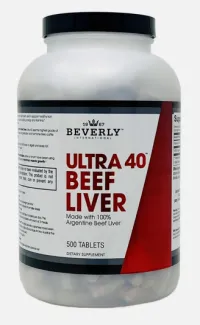 Beverly International Ultra 40 Beef Liver 500 Tablets – Image 1