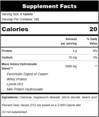 Beverly International Mass Amino Acids 500 Tablets – Image 2